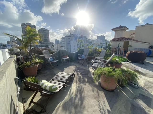 Fresh Tropical Colonial Style Walk-Up- Rooftop Terrace- Beach View San Juan Bagian luar foto